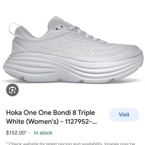 Hoka Bondi 8 white